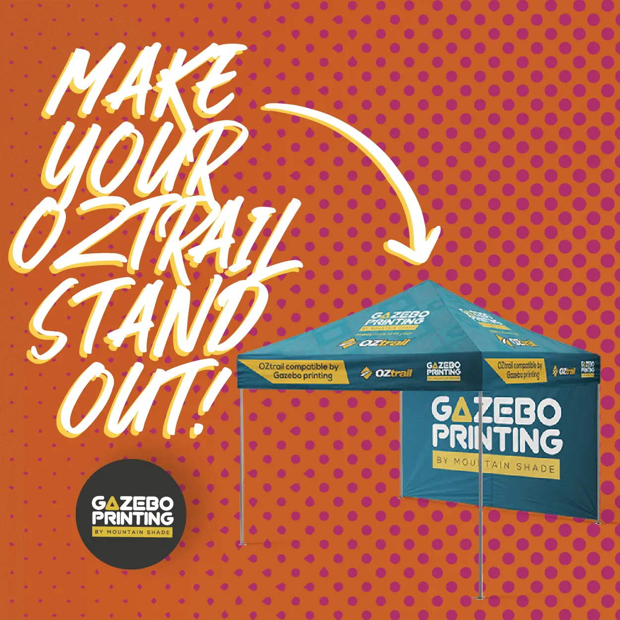 Printed OzTrail Gazebo Roofs